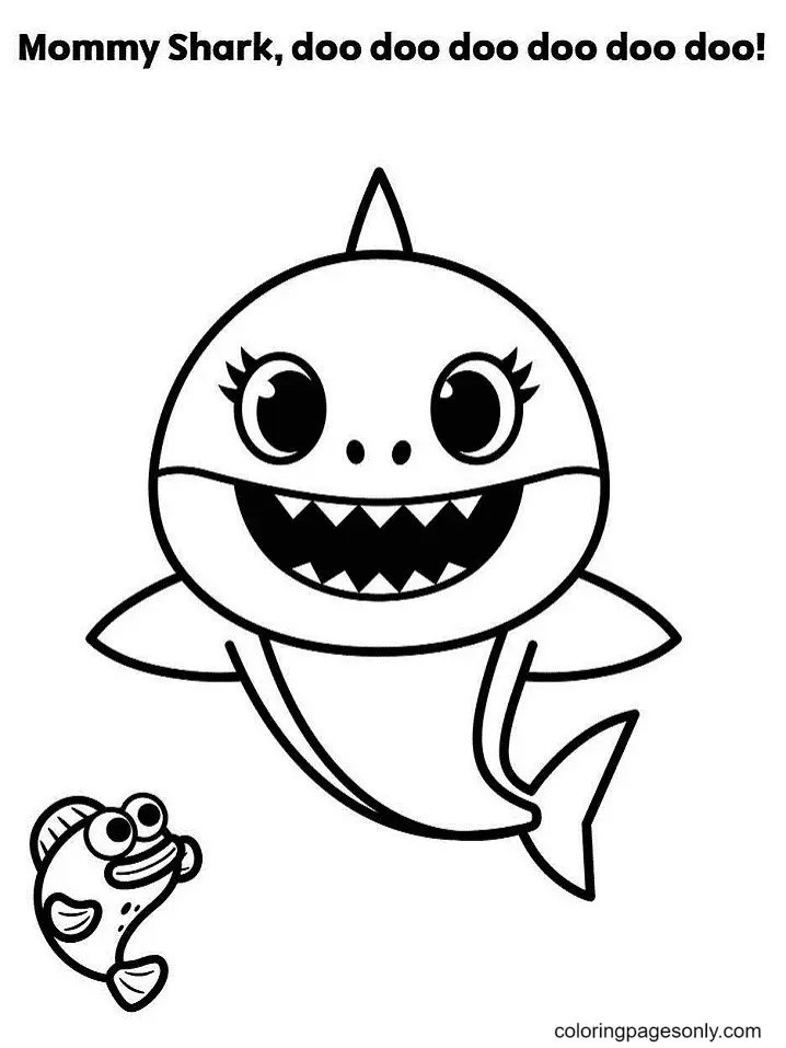 Baby Shark Coloring Pages 53