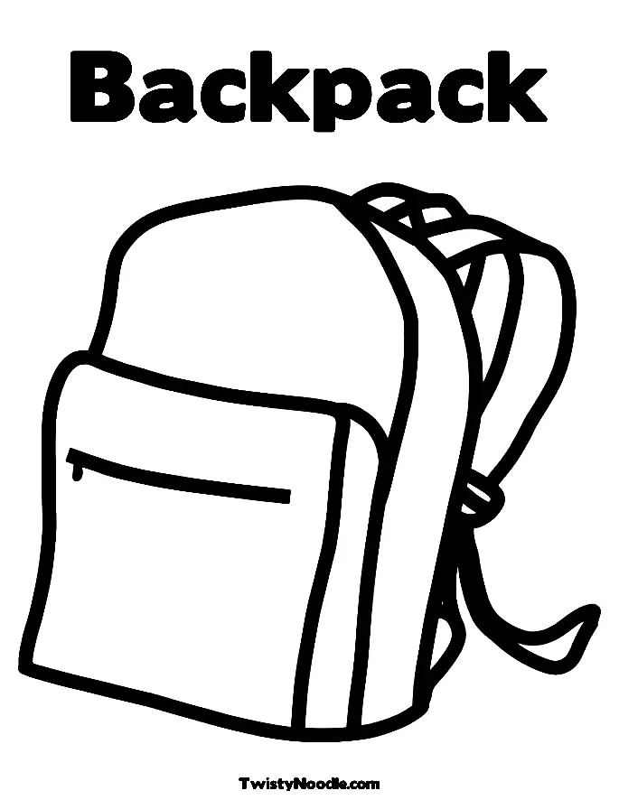 Backpack Coloring Pages 23