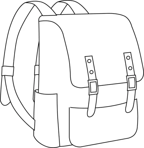 Desenhos de Mochila Para Colorir 27