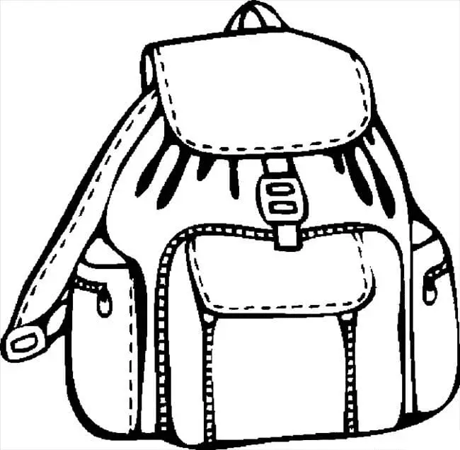 Desenhos de Mochila Para Colorir 39