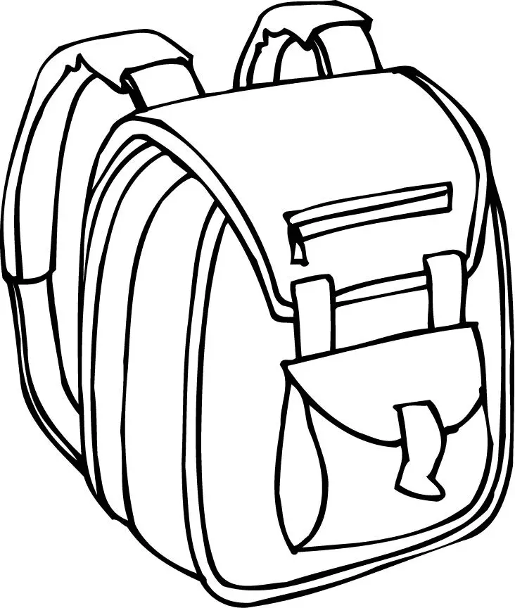 Desenhos de Mochila Para Colorir 58