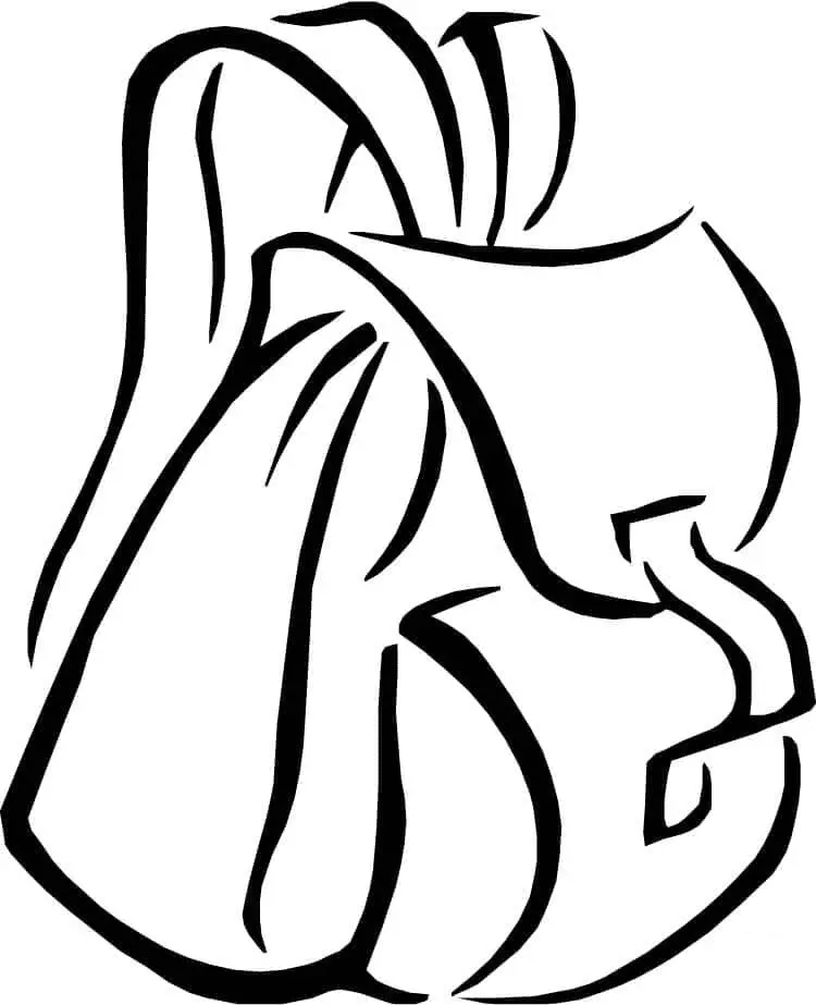 Backpack Coloring Pages