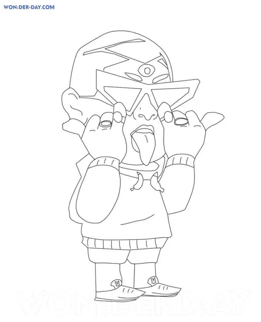 Bad Bunny Coloring Pages