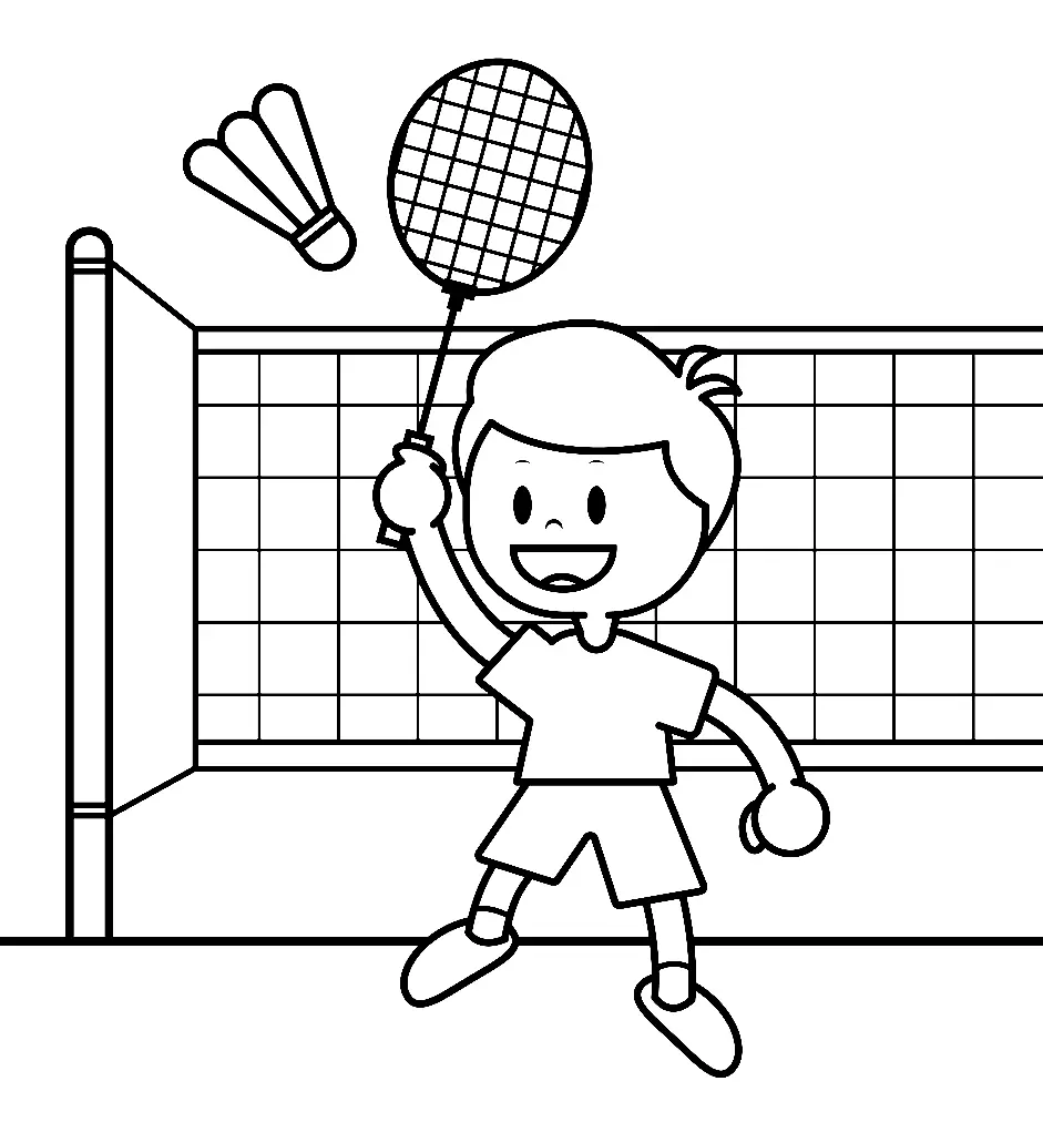 Badminton Coloring Pages 15