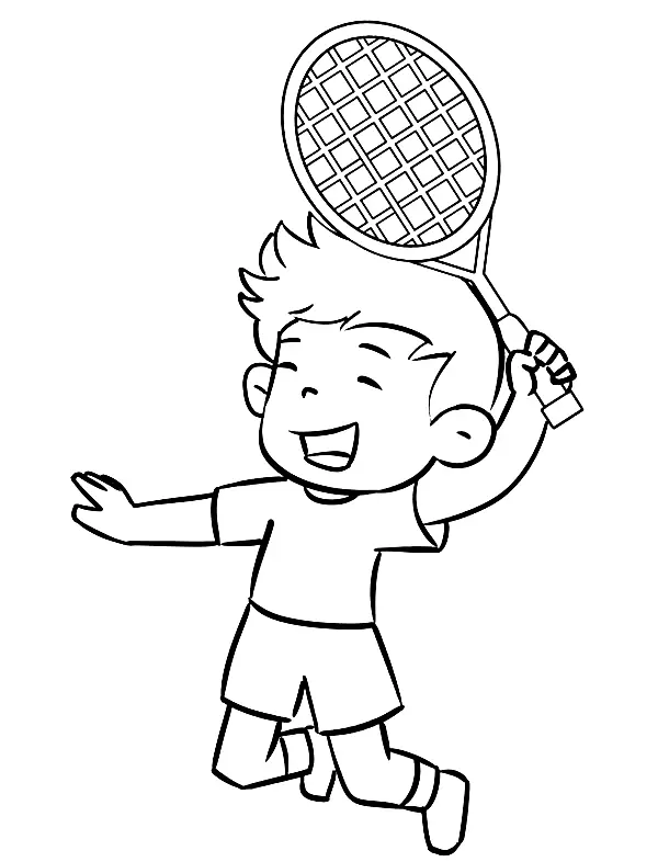 Badminton Coloring Pages 20