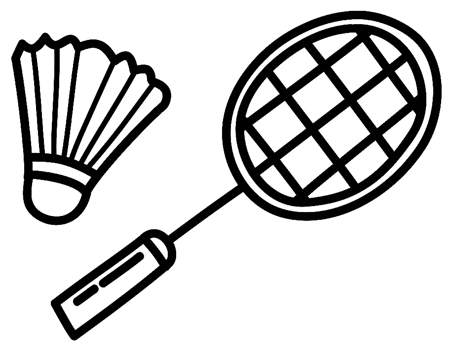 Badminton Coloring Pages 35