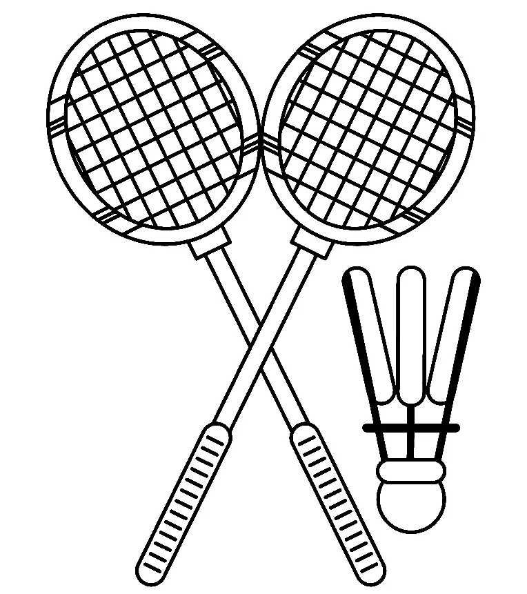 Badminton Coloring Pages 46