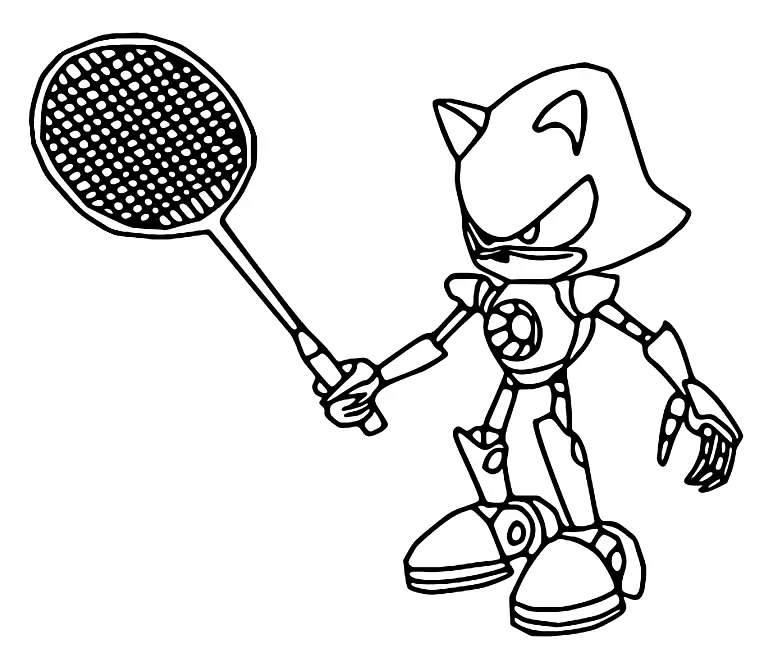 Badminton Coloring Pages 6