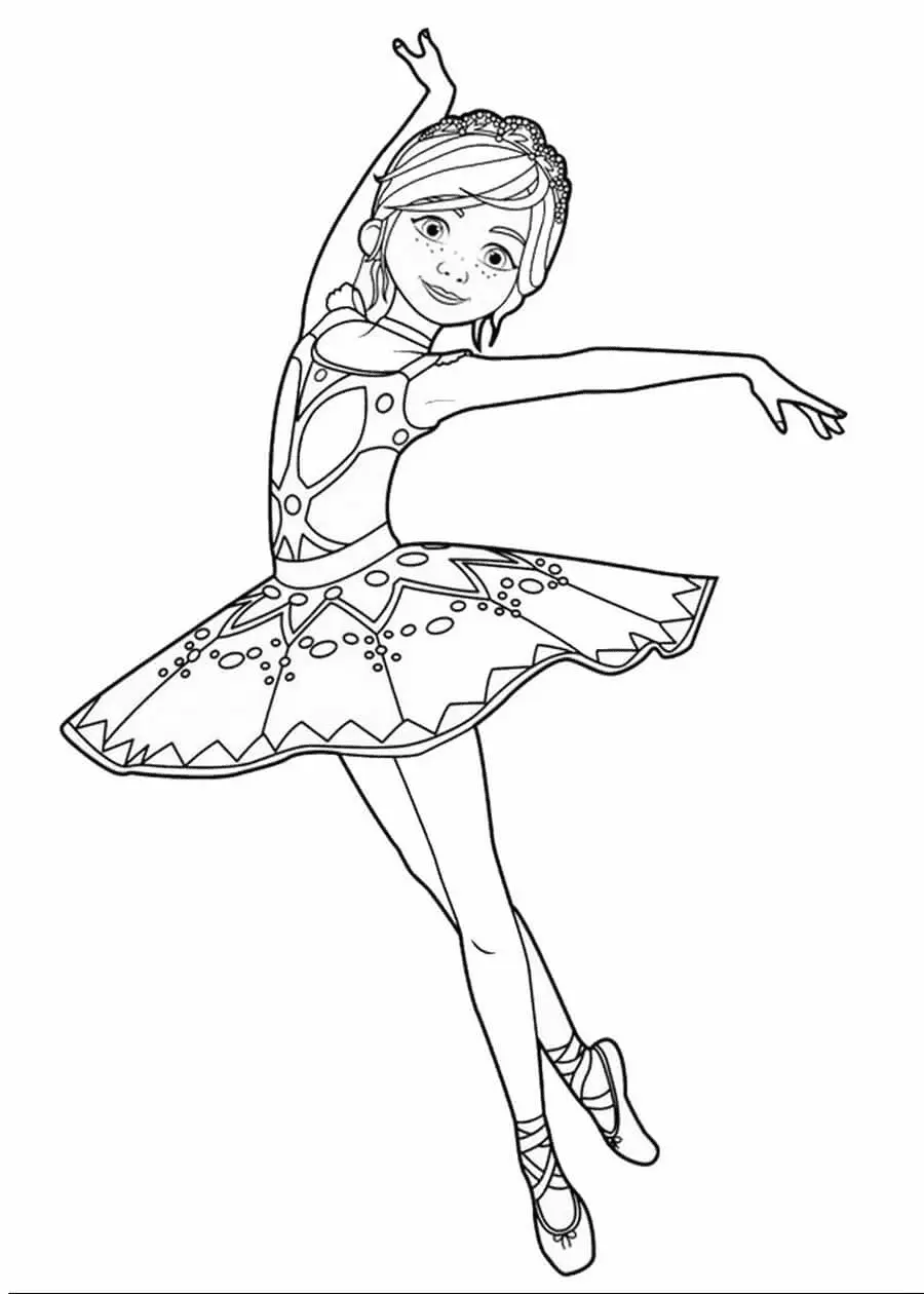 Desenhos de Bailarina Para Colorir 10