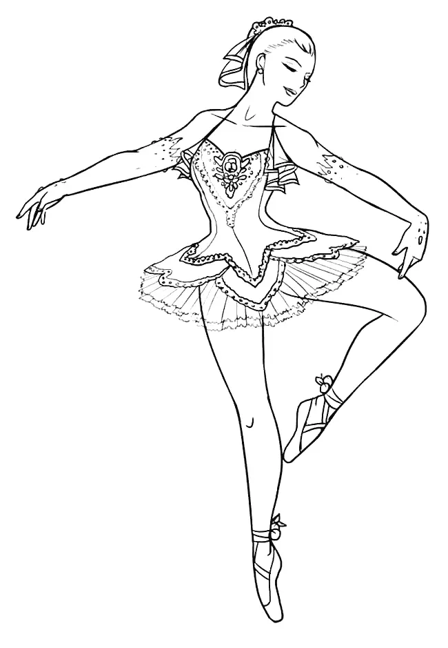 Desenhos de Bailarina Para Colorir 11