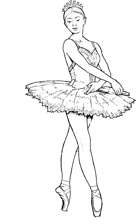 Desenhos de Bailarina Para Colorir 16