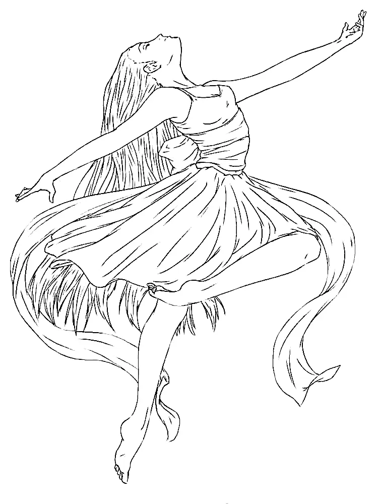 Desenhos de Bailarina Para Colorir 19