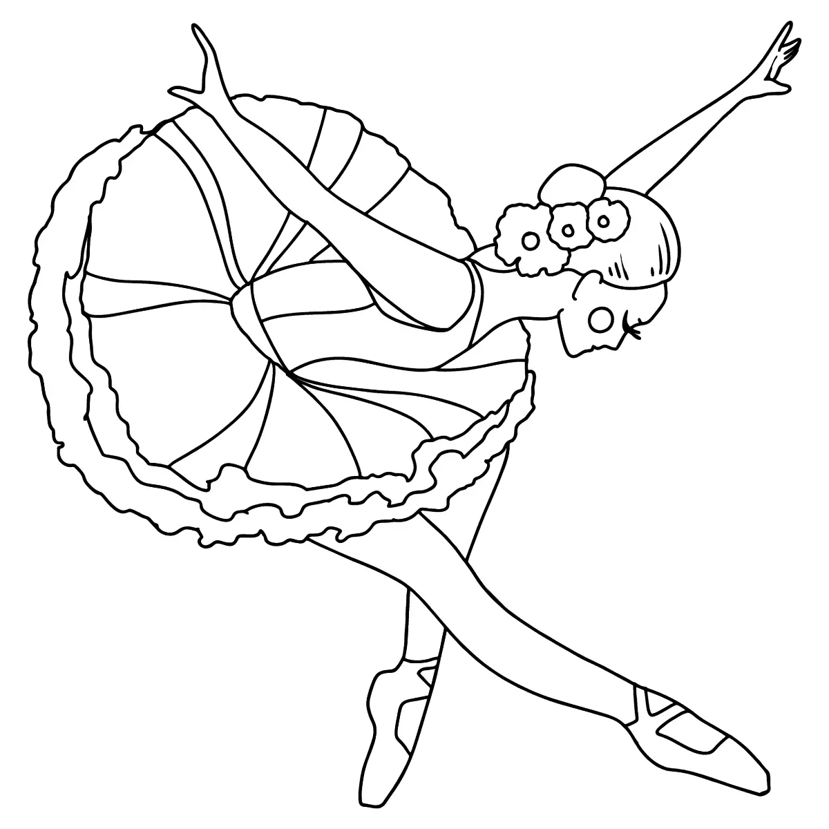 Desenhos de Bailarina Para Colorir 21