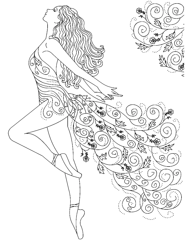 Desenhos de Bailarina Para Colorir 22