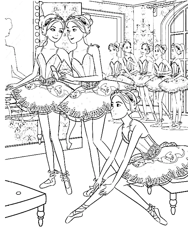 Desenhos de Bailarina Para Colorir 26