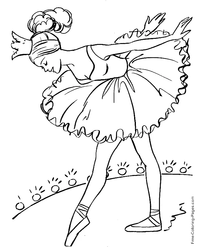 Desenhos de Bailarina Para Colorir 32