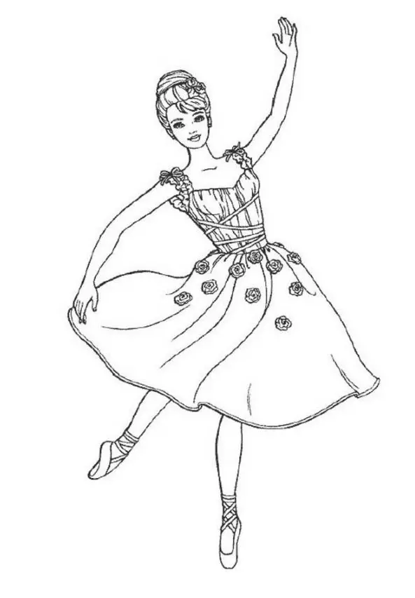 Desenhos de Bailarina Para Colorir 34