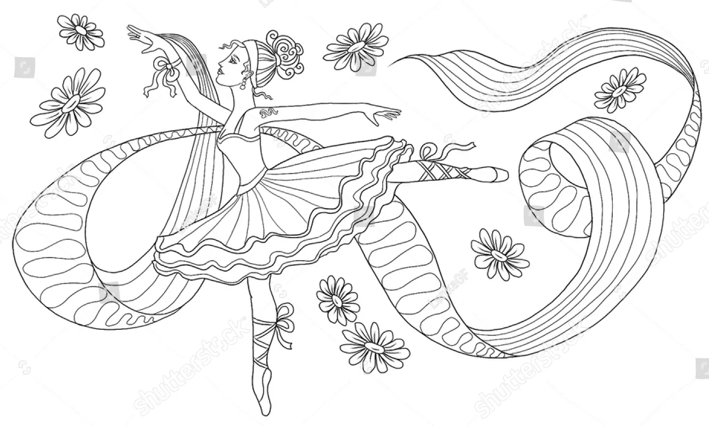 Desenhos de Bailarina Para Colorir 38