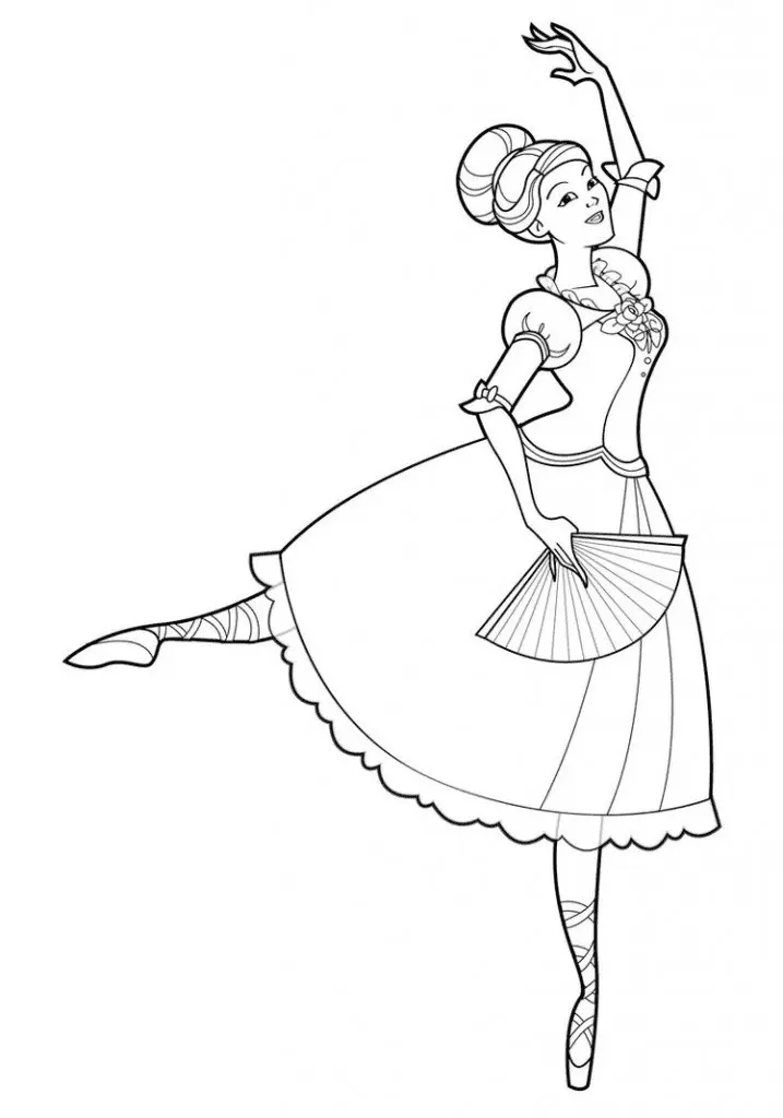 Desenhos de Bailarina Para Colorir 49