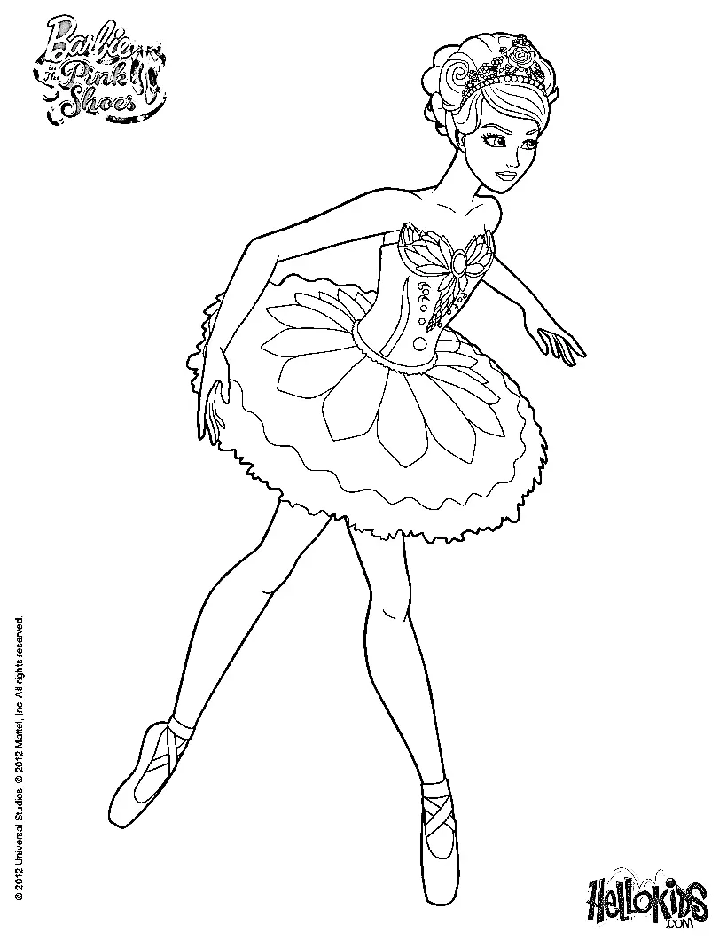 Desenhos de Bailarina Para Colorir 5