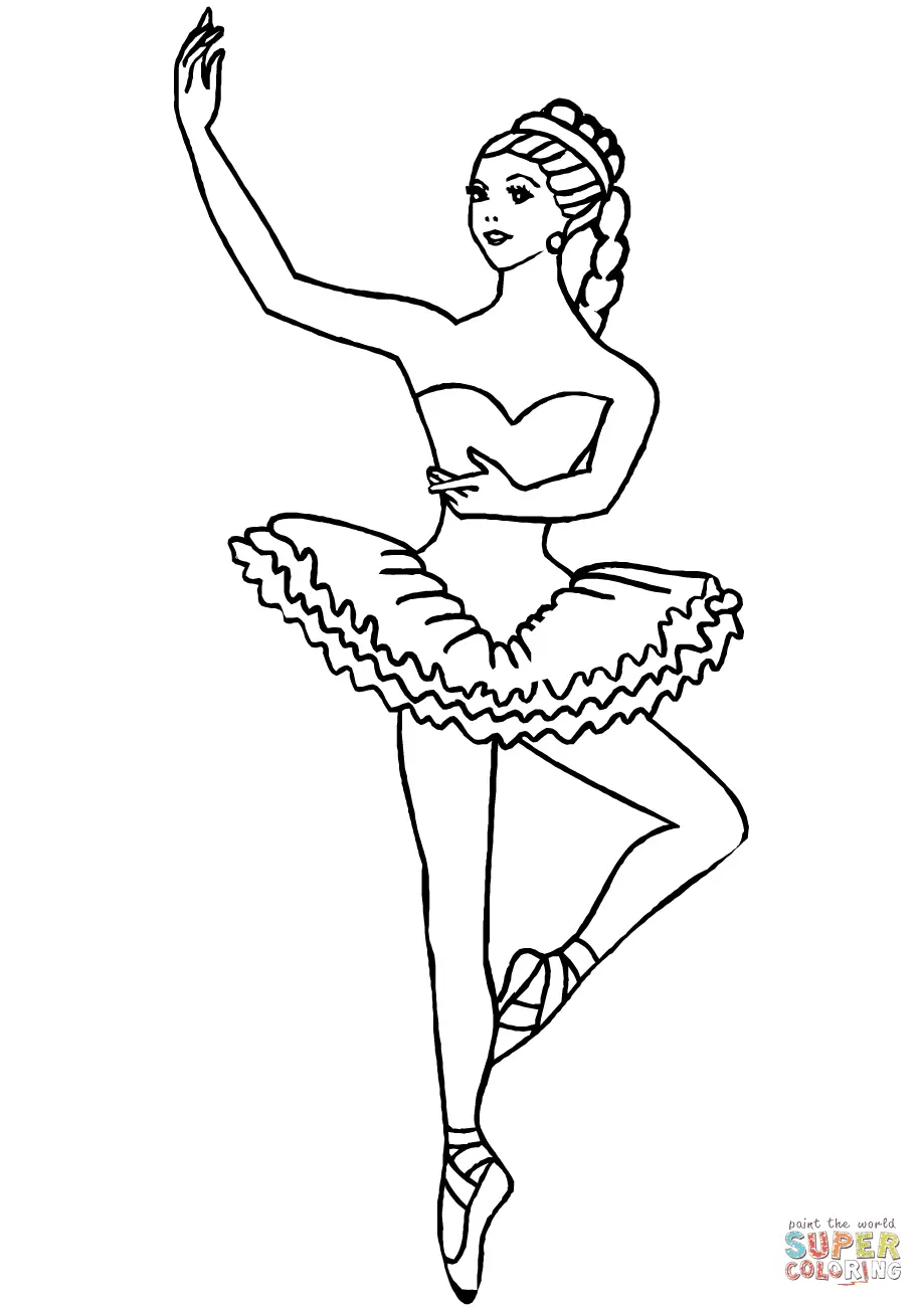 Desenhos de Bailarina Para Colorir 50