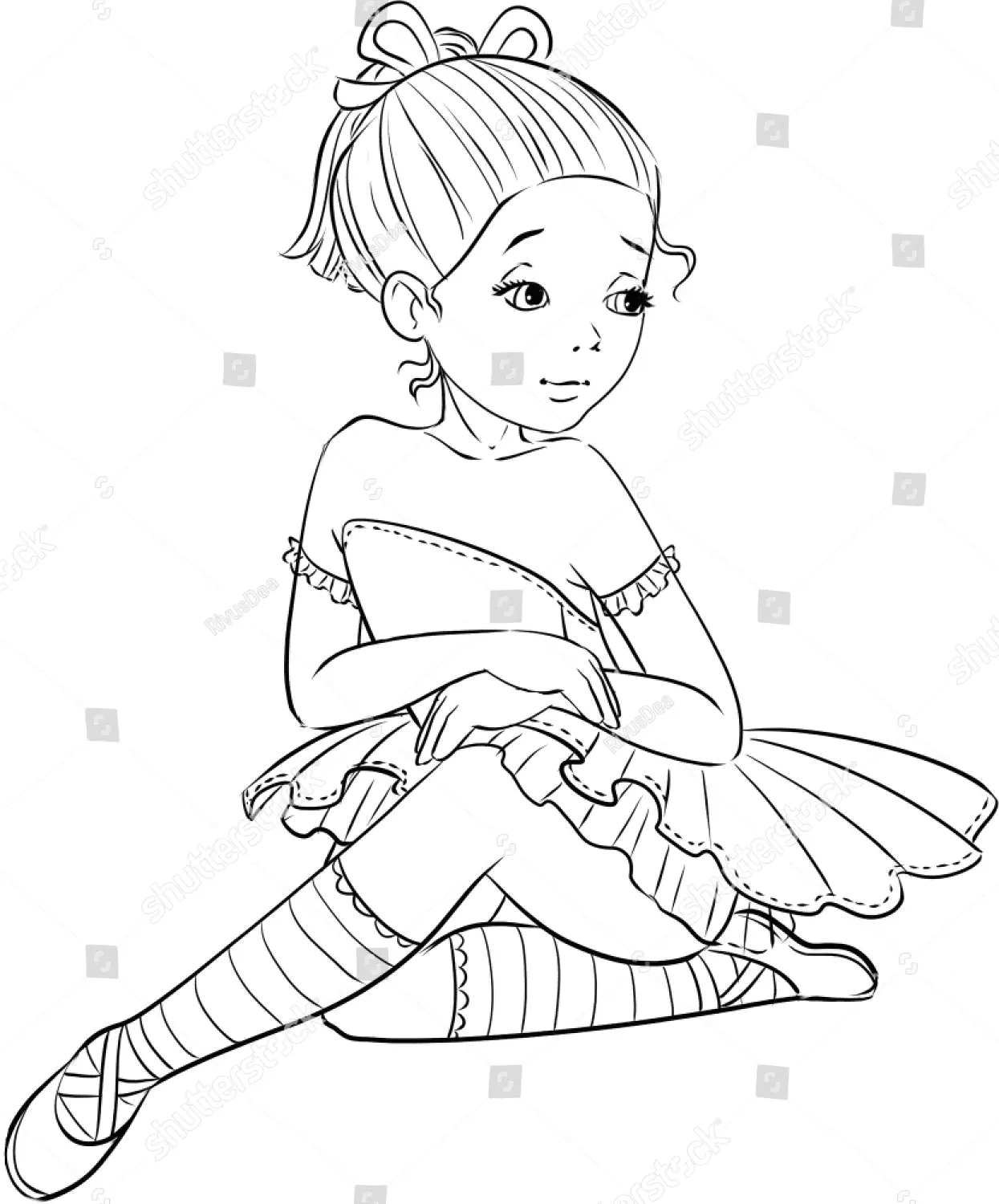 Desenhos de Bailarina Para Colorir 53