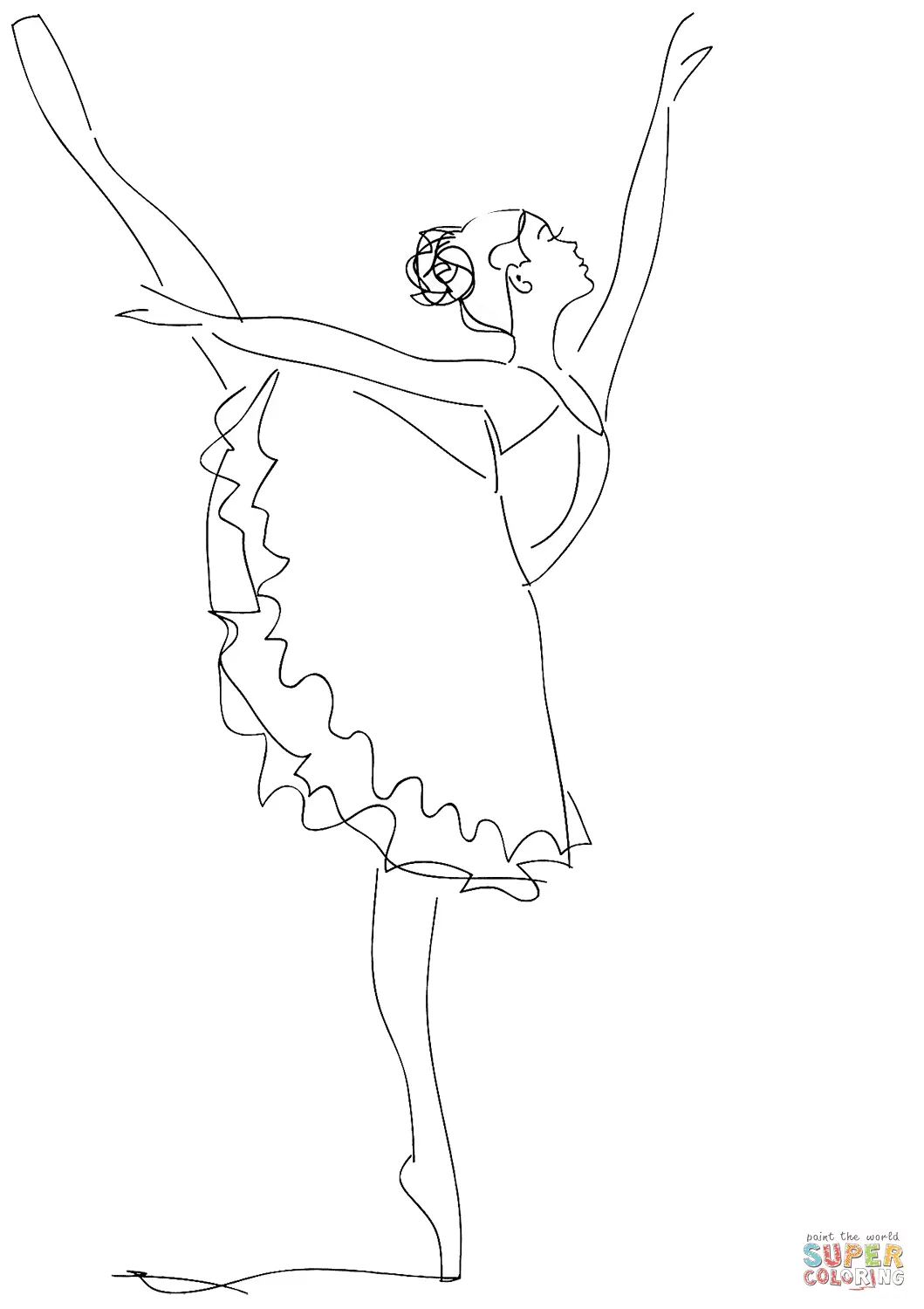 Desenhos de Bailarina Para Colorir 6