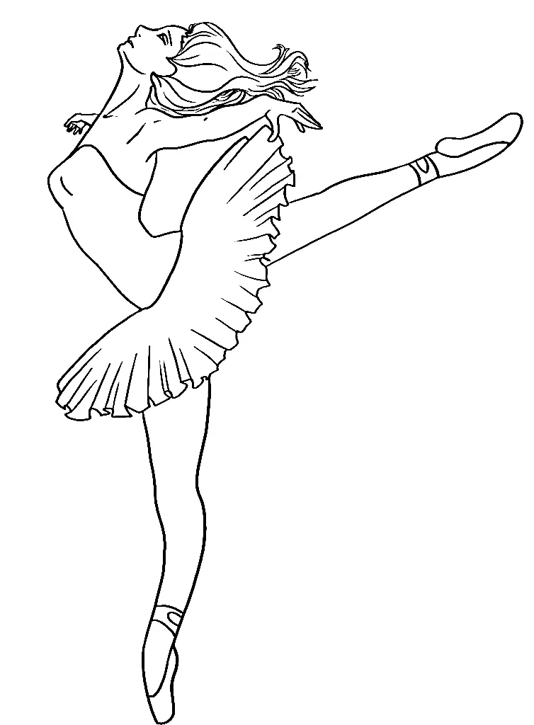 Desenhos de Bailarina Para Colorir 8