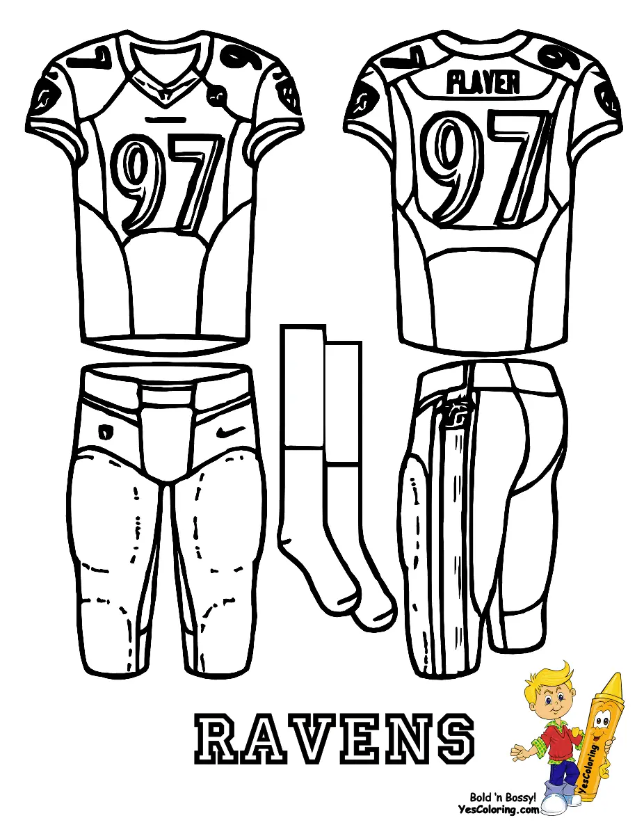 Baltimore Ravens Coloring Pages 10