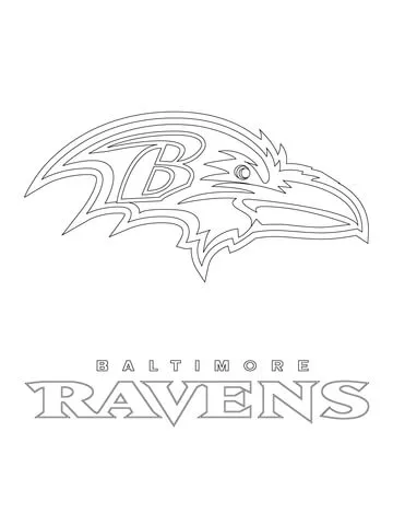 Baltimore Ravens Coloring Pages 13