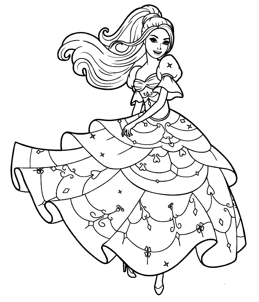 Barbie Coloring Pages 52