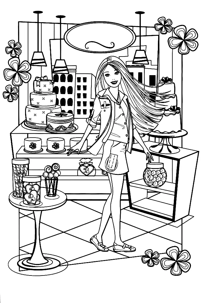 Barbie Coloring Pages 66