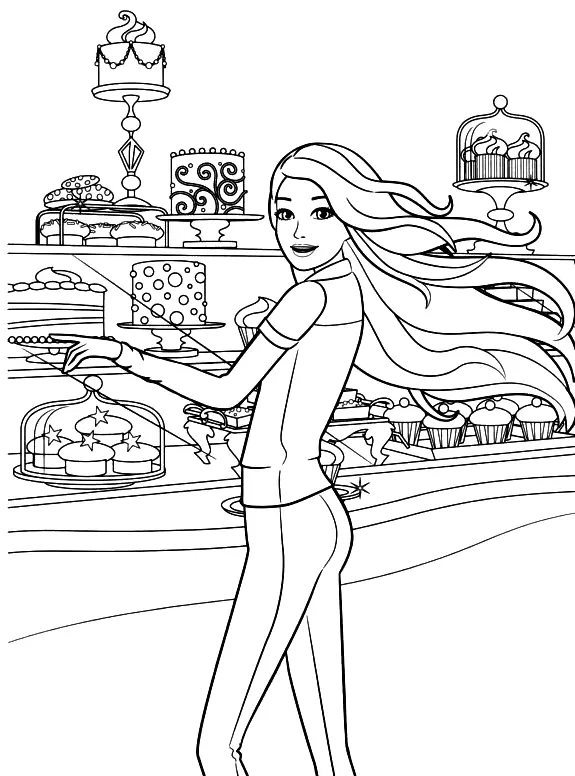 Barbie Coloring Pages 72