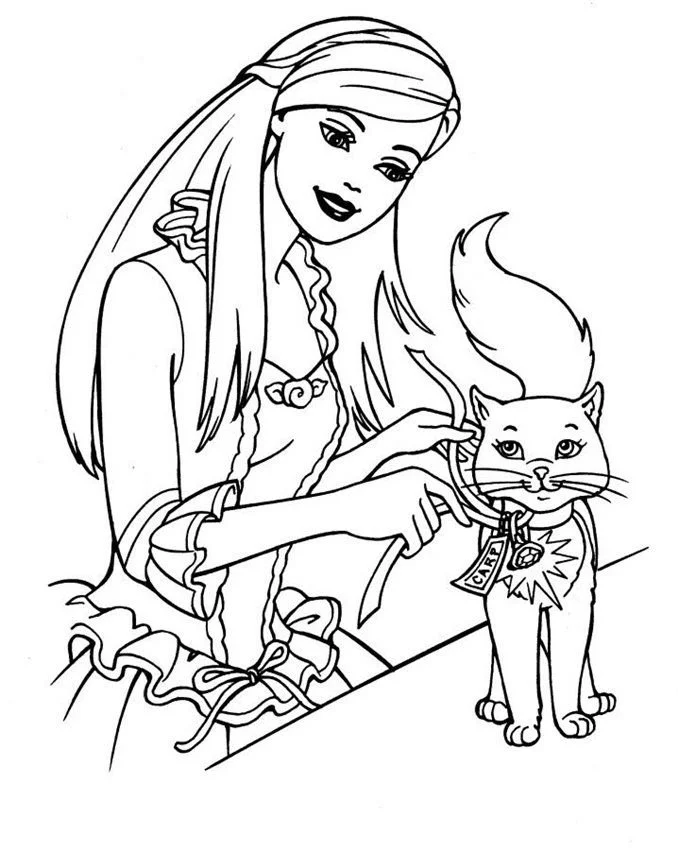 Barbie Horse Coloring Pages 16