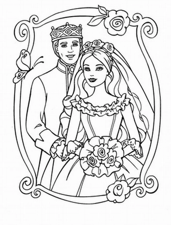 Barbie Horse Coloring Pages 35