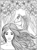 Barbie Horse Coloring Pages 37