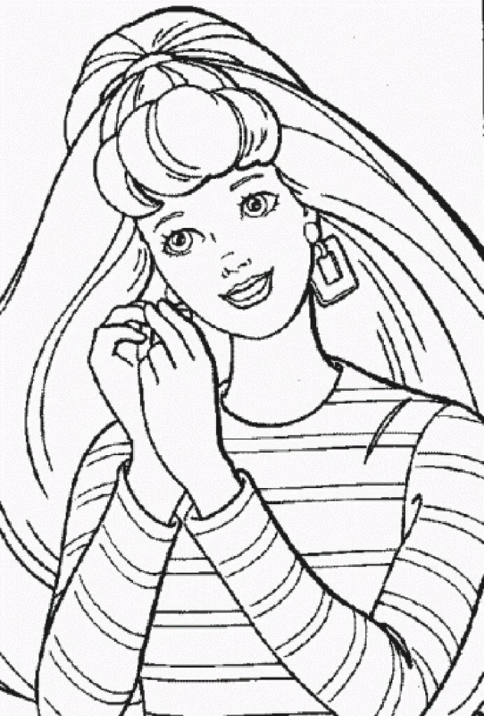 Barbie Horse Coloring Pages 38