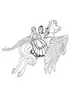 Barbie Horse Coloring Pages 66