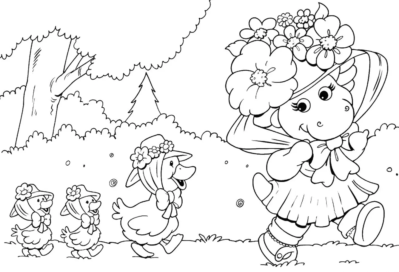 Desenhos de Barney e Seus Amigos Para Colorir