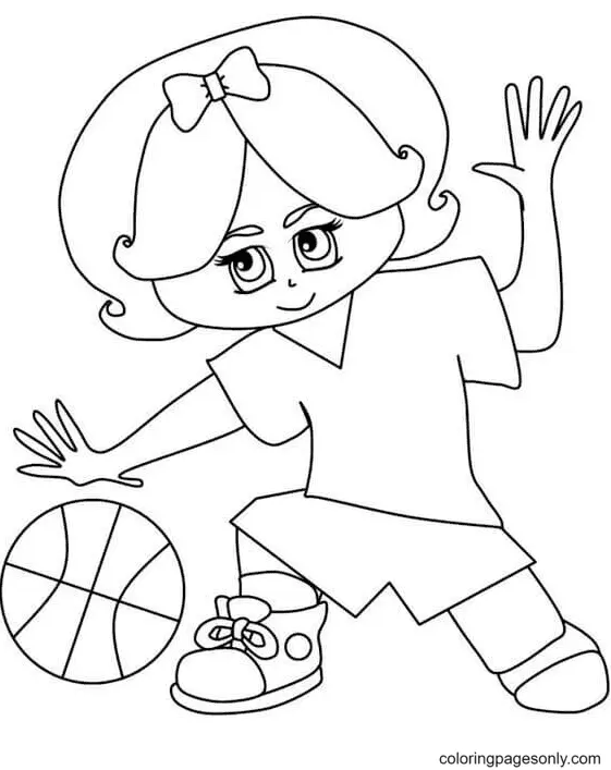 Desenhos de Basquete Para Colorir 53