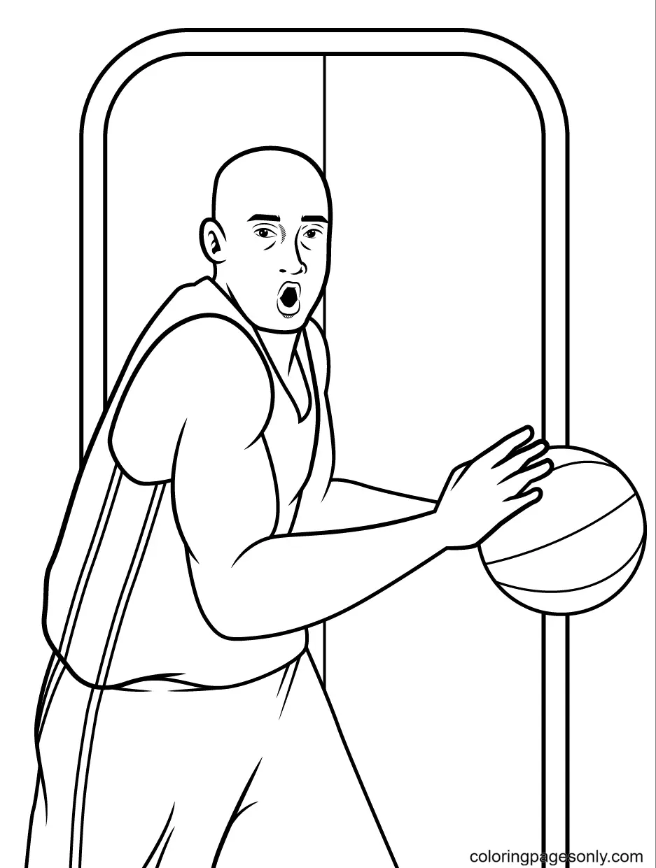 Desenhos de Basquete Para Colorir 66