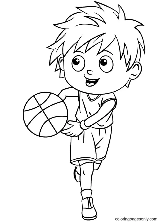 Desenhos de Basquete Para Colorir 68