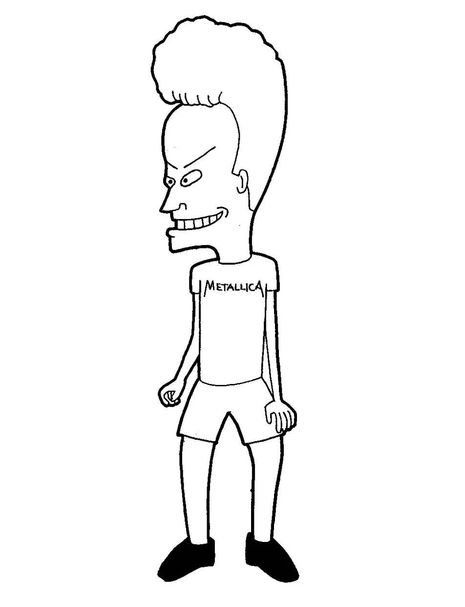 Beavis and Butt Head Do the Universe Coloring Pages 14