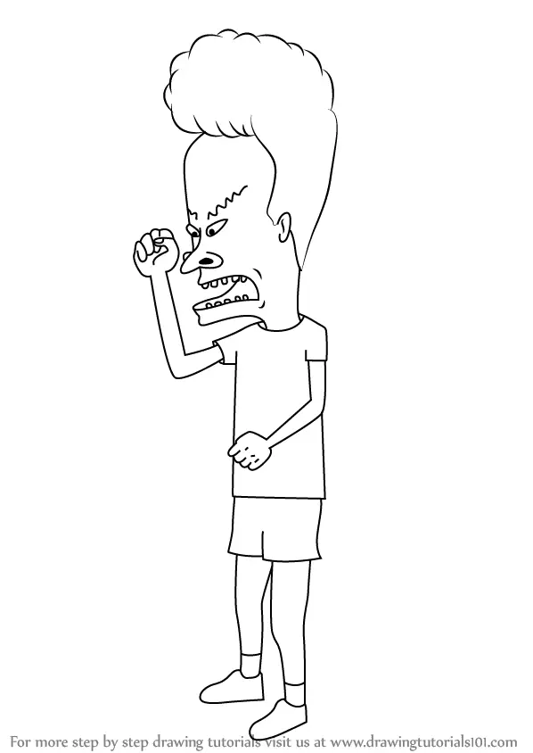 Beavis and Butt Head Do the Universe Coloring Pages 8