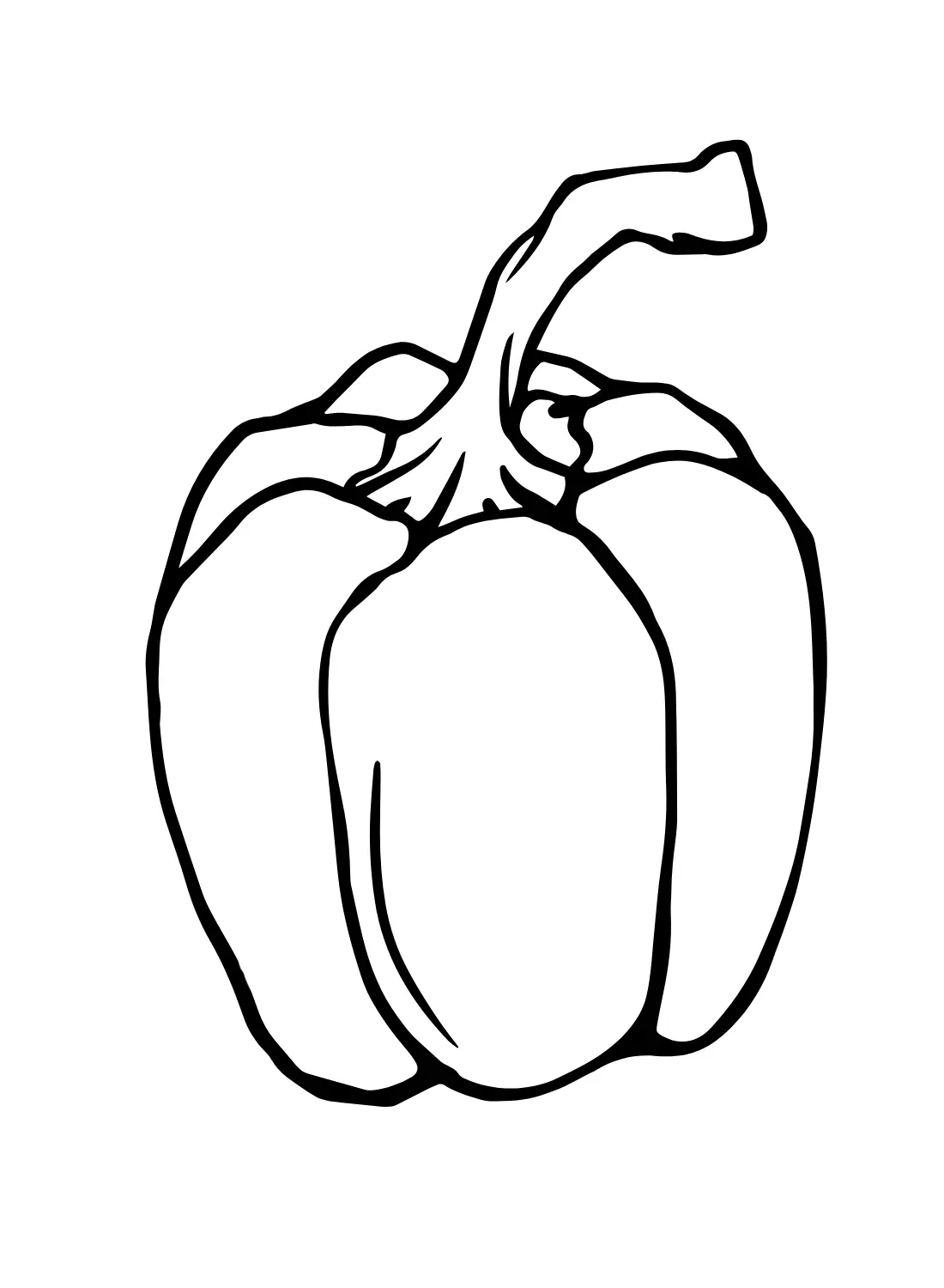 Bell Pepper Coloring Pages 12