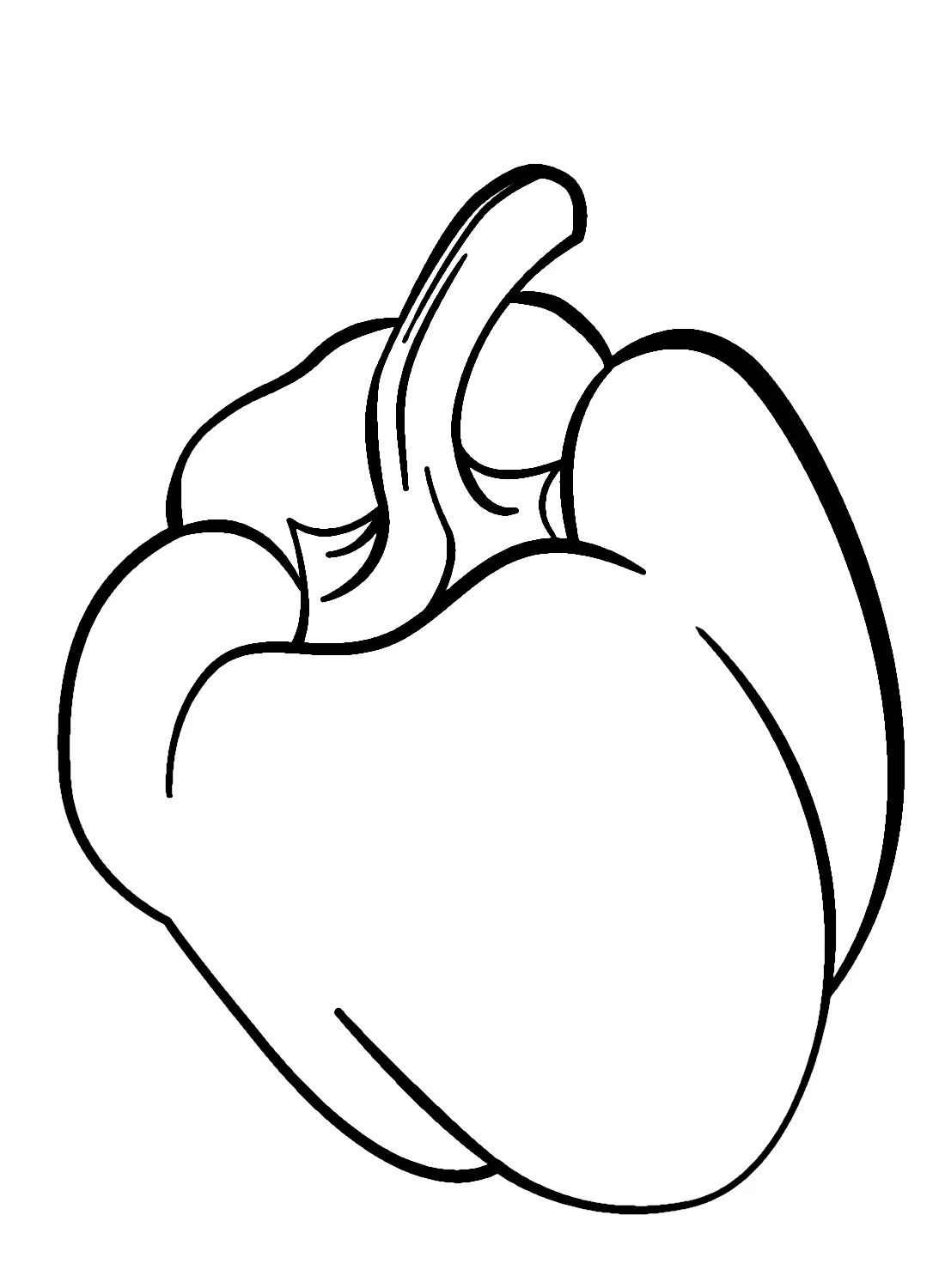 Bell Pepper Coloring Pages 3