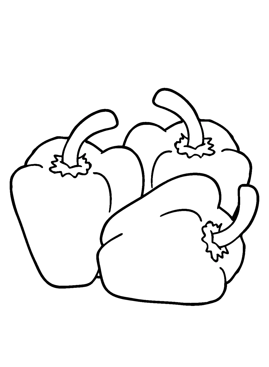 Bell Pepper Coloring Pages 8