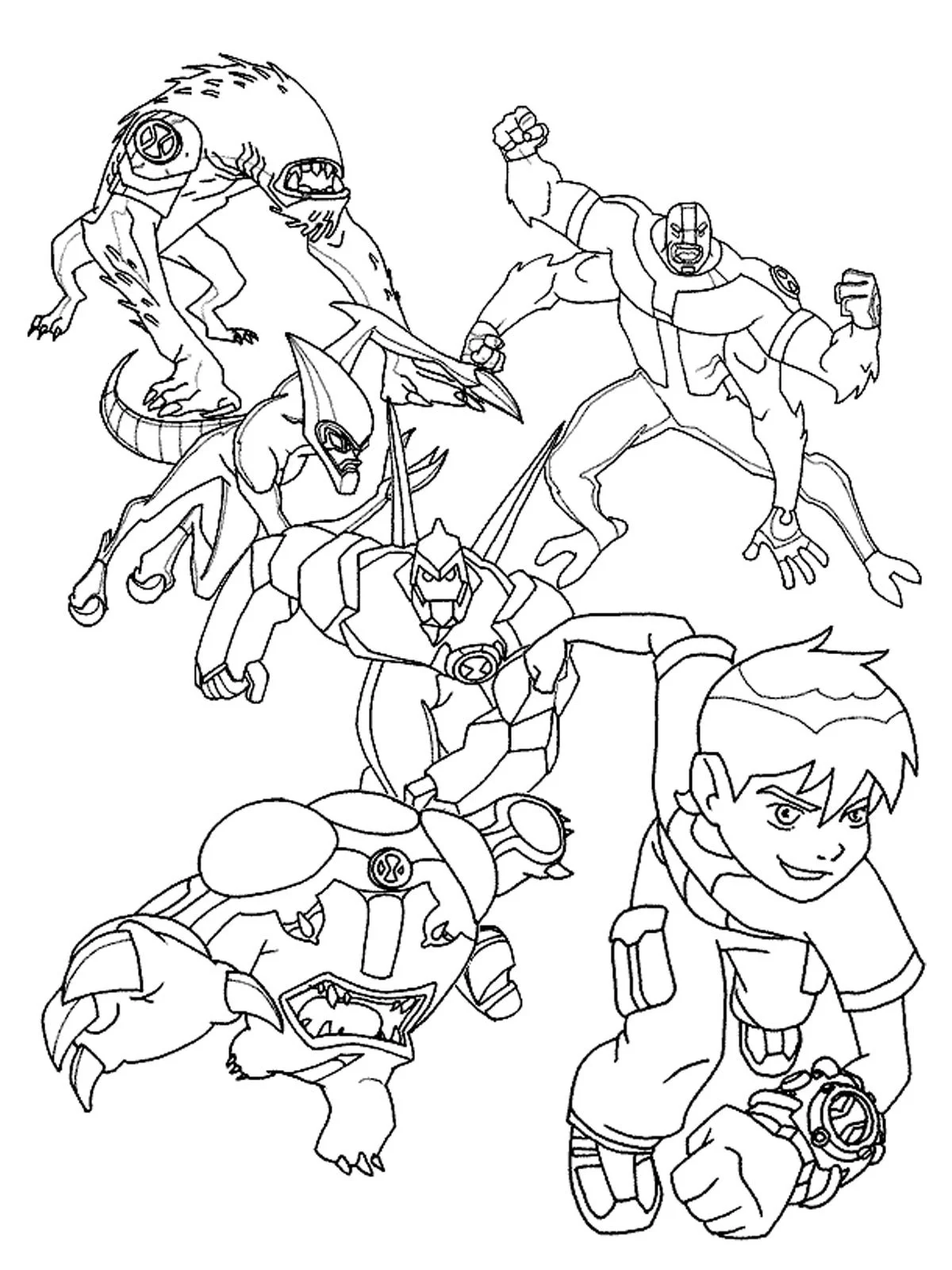 Ben 10 Coloring Pages 60