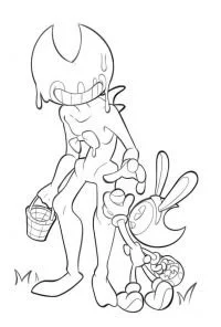 Desenhos de Bendy Para Colorir 92