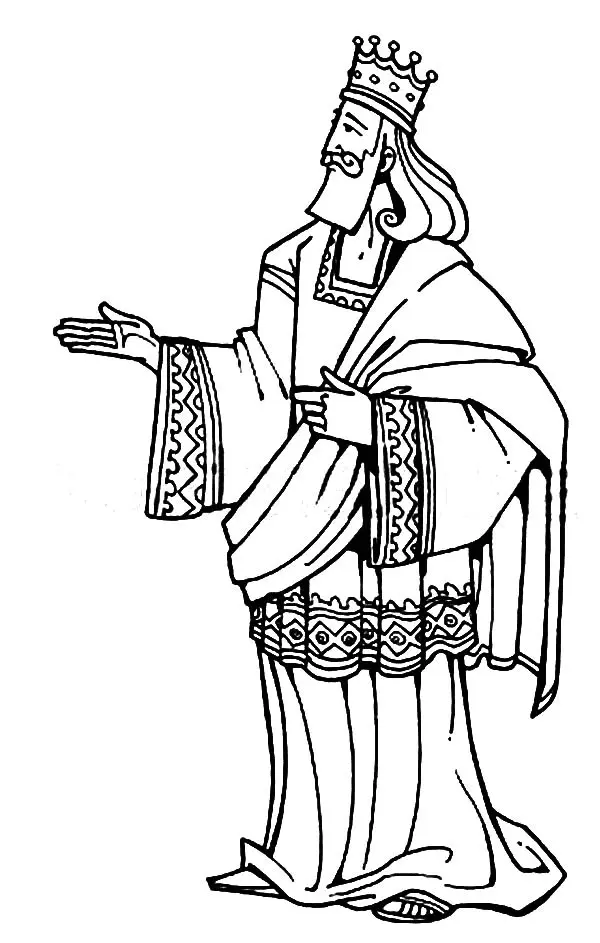 Bible King Coloring Pages